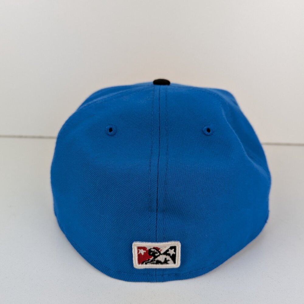 New Era Royal Blue and Black Snapback Cap with Rocket Mascot - Picture 4 of 7